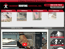 Tablet Screenshot of midwestroofingservices.com